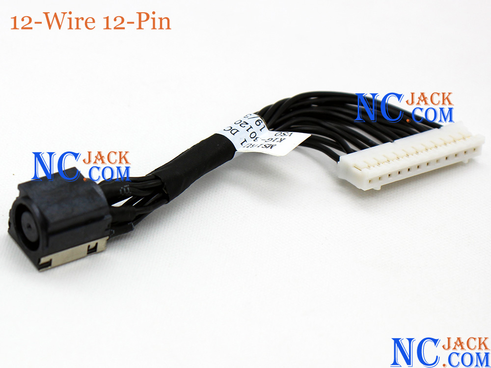 (image for) MSI GE65 Raider 9SD 9SE 9SEX 9SF 9SFX Power Jack DC IN Cable Charging Connector Port DC-IN Assembly 8P 12P